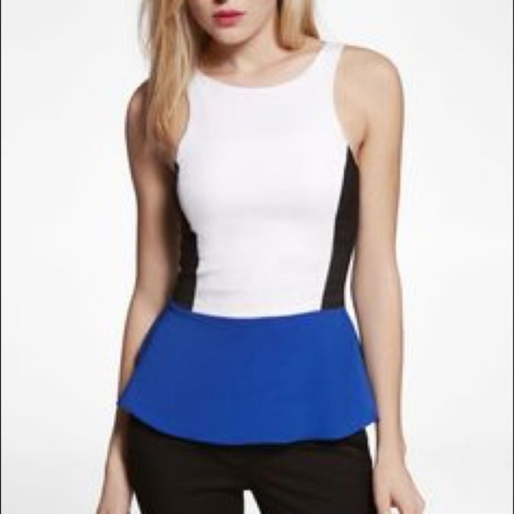 Express Peplum Blouse Casual Top Shirt XSmall